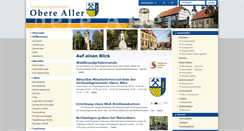 Desktop Screenshot of obere-aller.de
